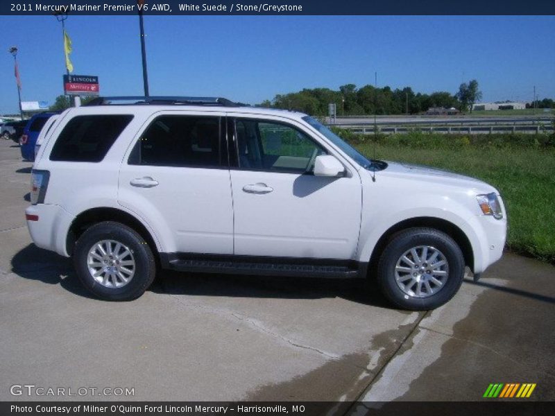 White Suede / Stone/Greystone 2011 Mercury Mariner Premier V6 AWD