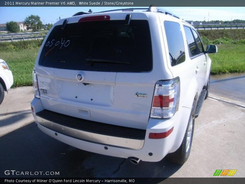 White Suede / Stone/Greystone 2011 Mercury Mariner Premier V6 AWD