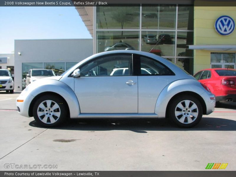 Reflex Silver / Black 2008 Volkswagen New Beetle S Coupe