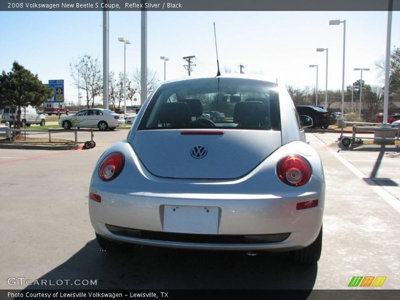 Reflex Silver / Black 2008 Volkswagen New Beetle S Coupe