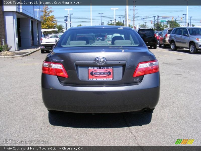Magnetic Gray Metallic / Ash 2008 Toyota Camry LE