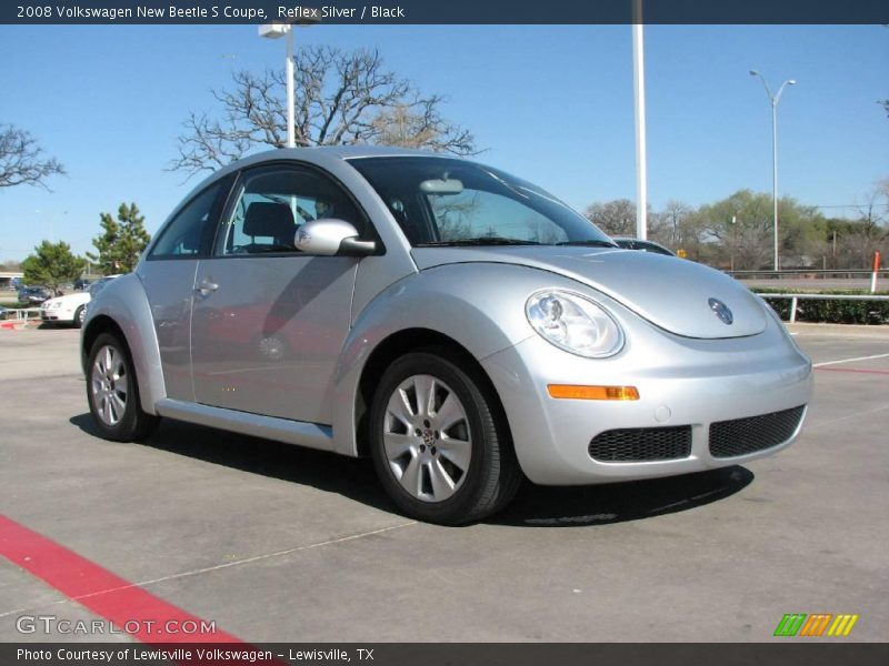 Reflex Silver / Black 2008 Volkswagen New Beetle S Coupe