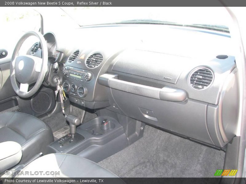 Reflex Silver / Black 2008 Volkswagen New Beetle S Coupe