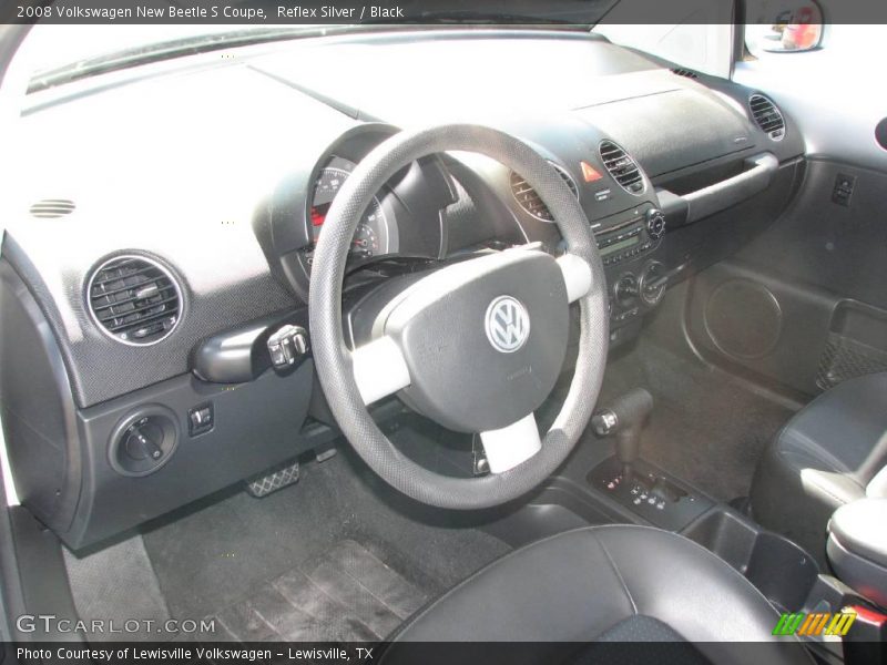 Reflex Silver / Black 2008 Volkswagen New Beetle S Coupe