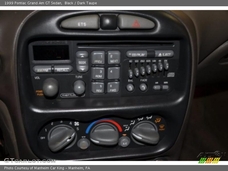 Black / Dark Taupe 1999 Pontiac Grand Am GT Sedan
