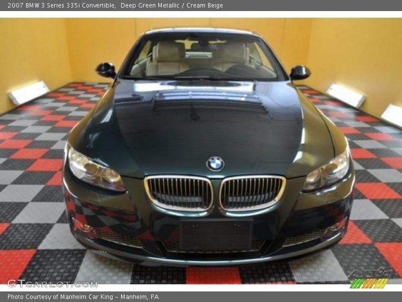 Deep Green Metallic / Cream Beige 2007 BMW 3 Series 335i Convertible