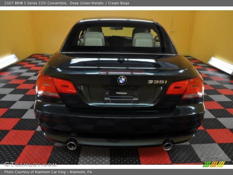 Deep Green Metallic / Cream Beige 2007 BMW 3 Series 335i Convertible