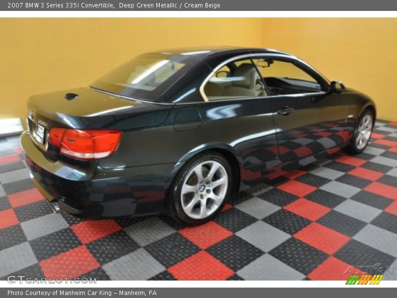 Deep Green Metallic / Cream Beige 2007 BMW 3 Series 335i Convertible