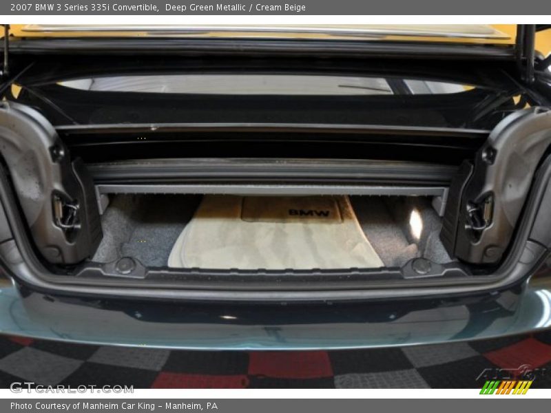 Deep Green Metallic / Cream Beige 2007 BMW 3 Series 335i Convertible