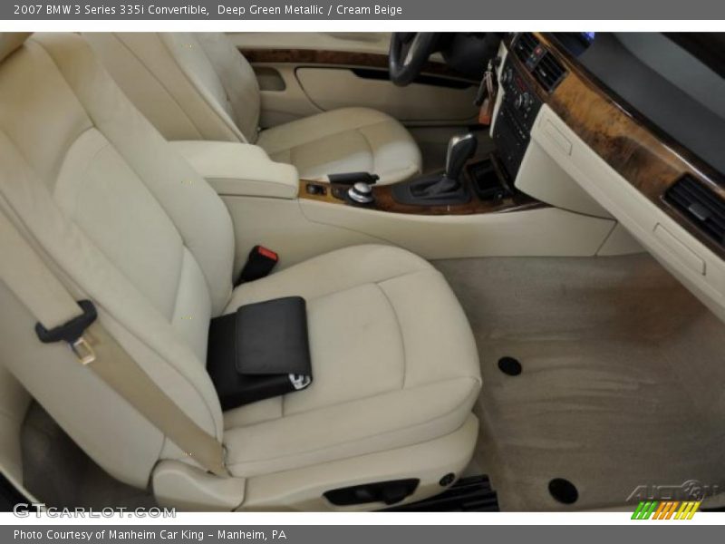 Deep Green Metallic / Cream Beige 2007 BMW 3 Series 335i Convertible