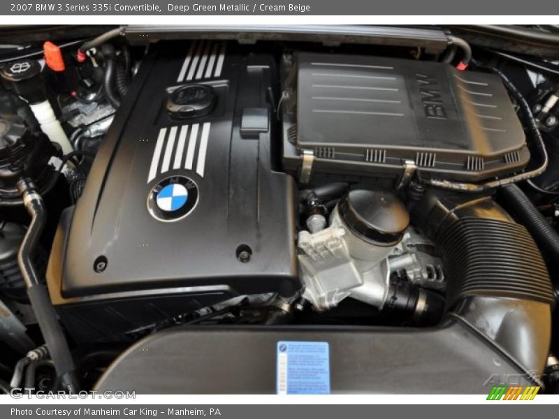 Deep Green Metallic / Cream Beige 2007 BMW 3 Series 335i Convertible