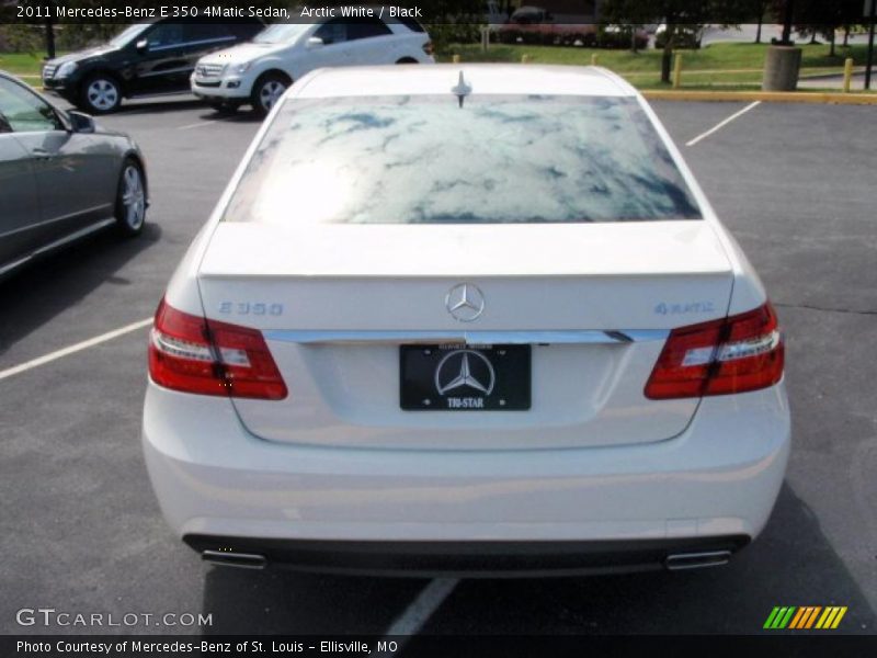 Arctic White / Black 2011 Mercedes-Benz E 350 4Matic Sedan