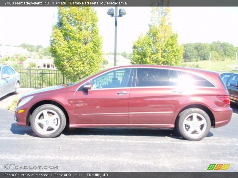 Barolo Red Metallic / Macadamia 2008 Mercedes-Benz R 350 4Matic