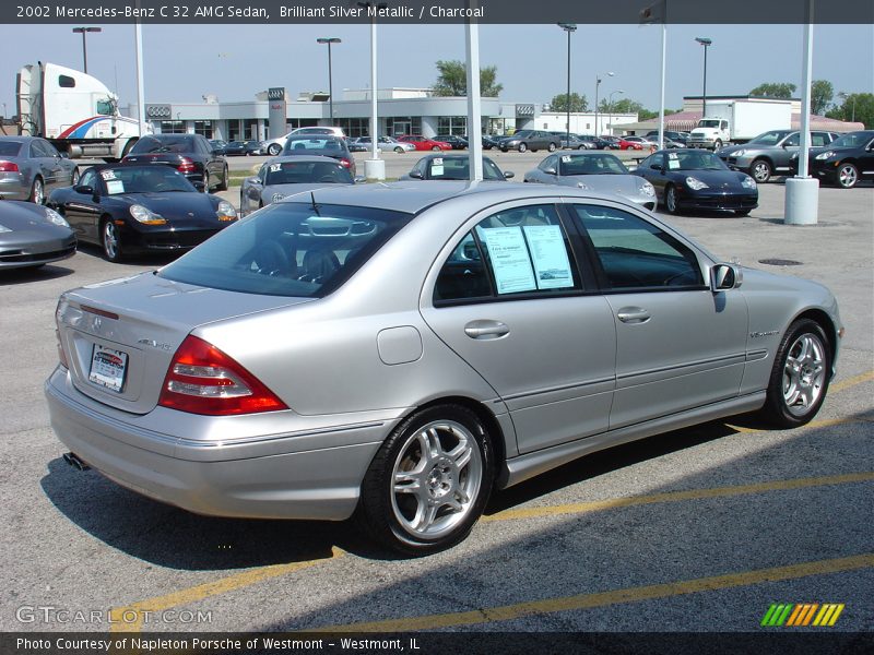Brilliant Silver Metallic / Charcoal 2002 Mercedes-Benz C 32 AMG Sedan