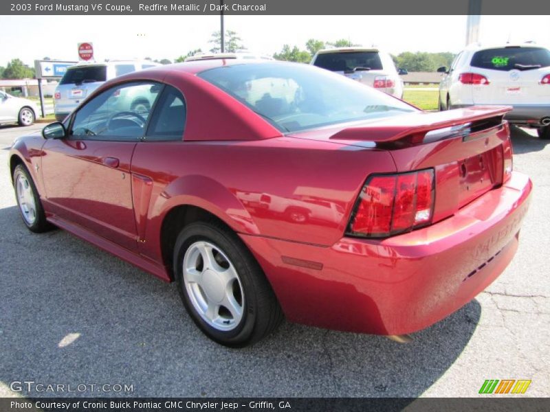 Redfire Metallic / Dark Charcoal 2003 Ford Mustang V6 Coupe