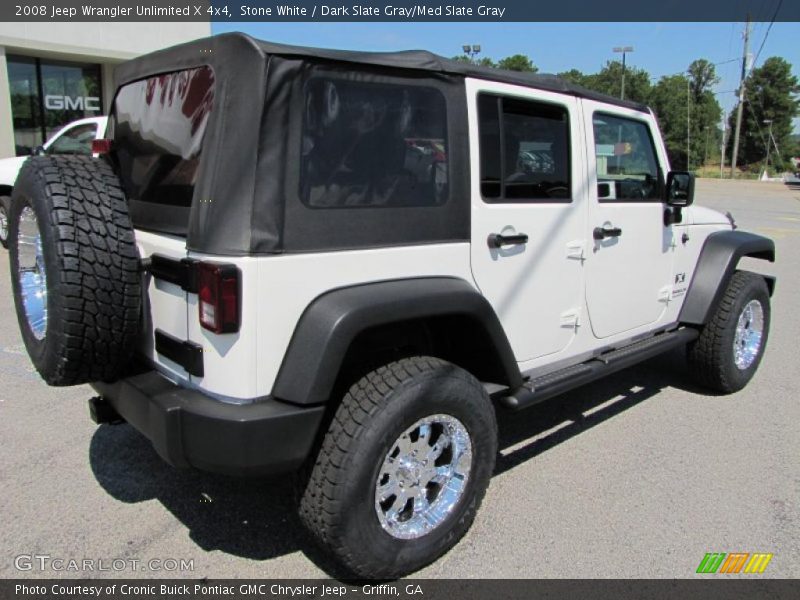 Stone White / Dark Slate Gray/Med Slate Gray 2008 Jeep Wrangler Unlimited X 4x4