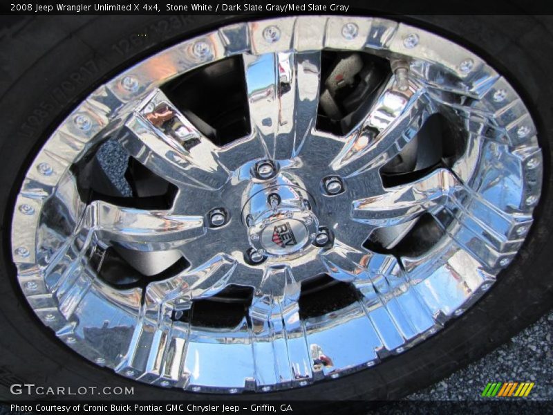 Stone White / Dark Slate Gray/Med Slate Gray 2008 Jeep Wrangler Unlimited X 4x4