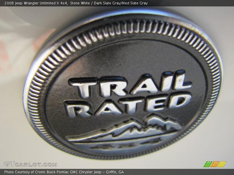 Stone White / Dark Slate Gray/Med Slate Gray 2008 Jeep Wrangler Unlimited X 4x4
