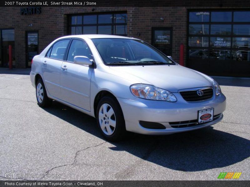 Silver Streak Mica / Stone 2007 Toyota Corolla LE