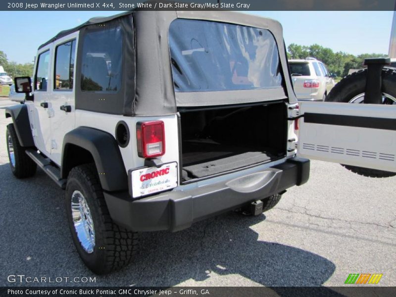 Stone White / Dark Slate Gray/Med Slate Gray 2008 Jeep Wrangler Unlimited X 4x4