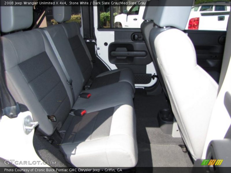Stone White / Dark Slate Gray/Med Slate Gray 2008 Jeep Wrangler Unlimited X 4x4