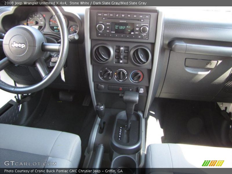 Stone White / Dark Slate Gray/Med Slate Gray 2008 Jeep Wrangler Unlimited X 4x4