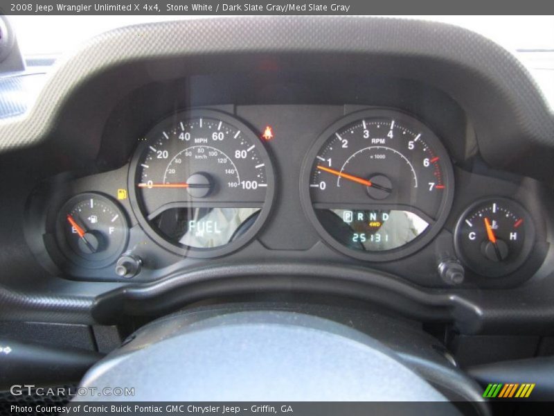 Stone White / Dark Slate Gray/Med Slate Gray 2008 Jeep Wrangler Unlimited X 4x4