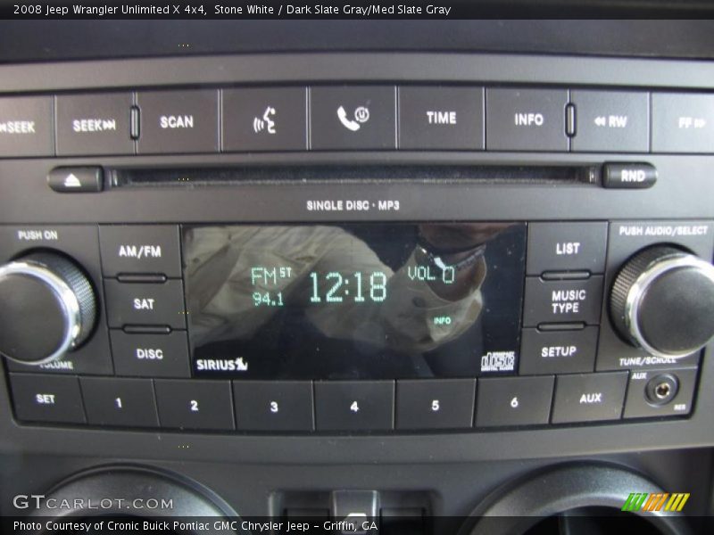 Stone White / Dark Slate Gray/Med Slate Gray 2008 Jeep Wrangler Unlimited X 4x4