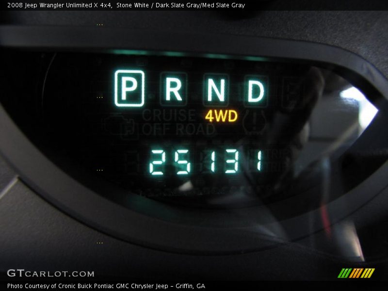 Stone White / Dark Slate Gray/Med Slate Gray 2008 Jeep Wrangler Unlimited X 4x4