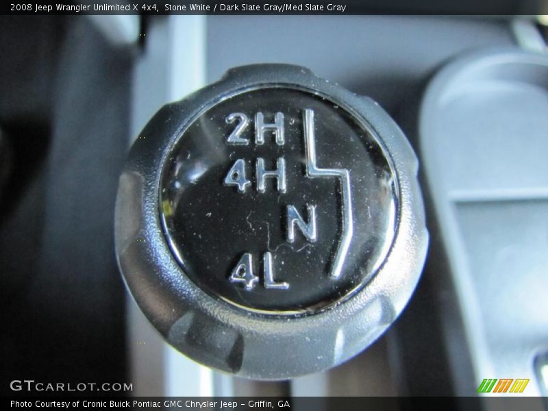 Stone White / Dark Slate Gray/Med Slate Gray 2008 Jeep Wrangler Unlimited X 4x4