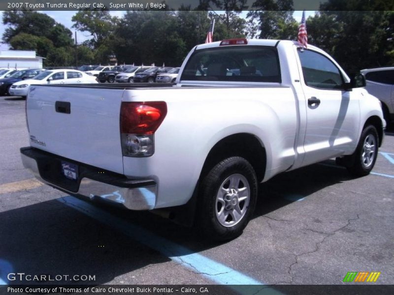 Super White / Beige 2007 Toyota Tundra Regular Cab