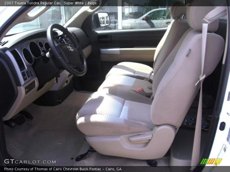 Super White / Beige 2007 Toyota Tundra Regular Cab