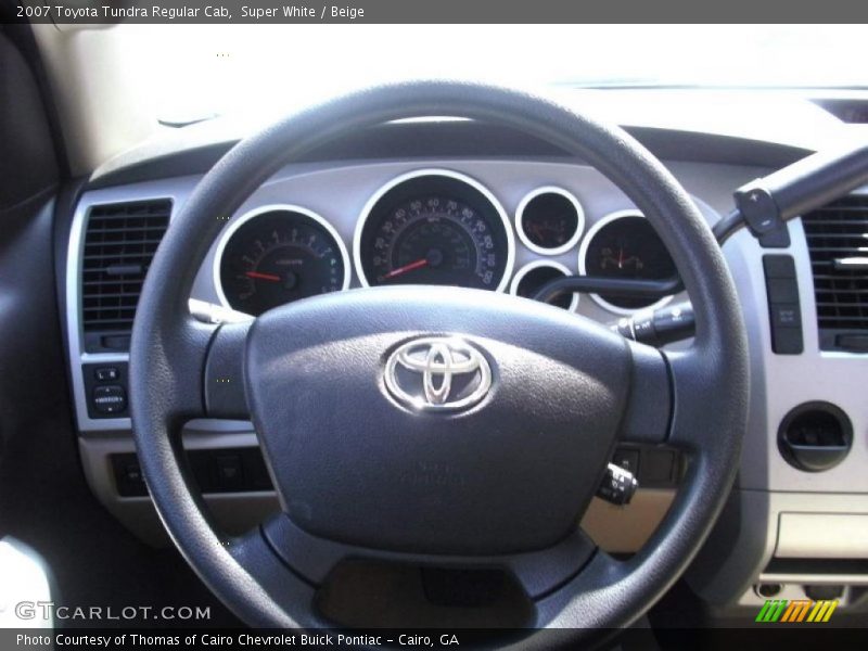 Super White / Beige 2007 Toyota Tundra Regular Cab