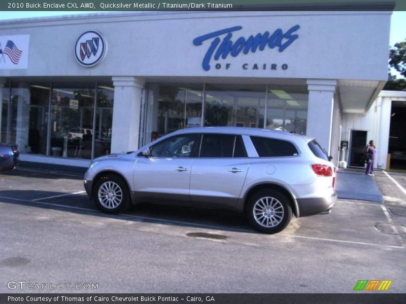 Quicksilver Metallic / Titanium/Dark Titanium 2010 Buick Enclave CXL AWD