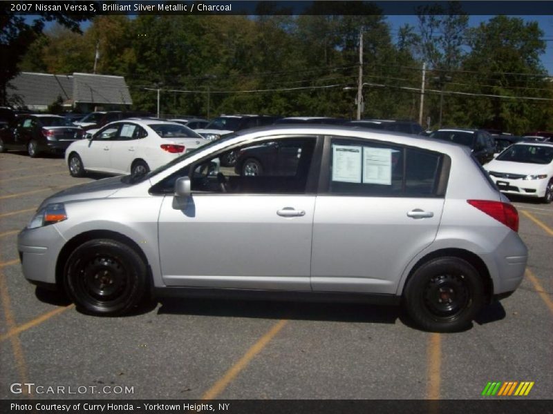Brilliant Silver Metallic / Charcoal 2007 Nissan Versa S