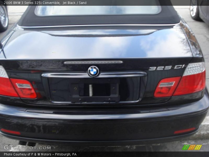 Jet Black / Sand 2006 BMW 3 Series 325i Convertible