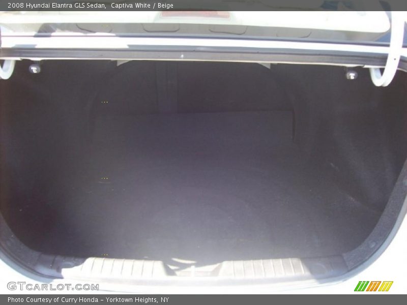 Captiva White / Beige 2008 Hyundai Elantra GLS Sedan