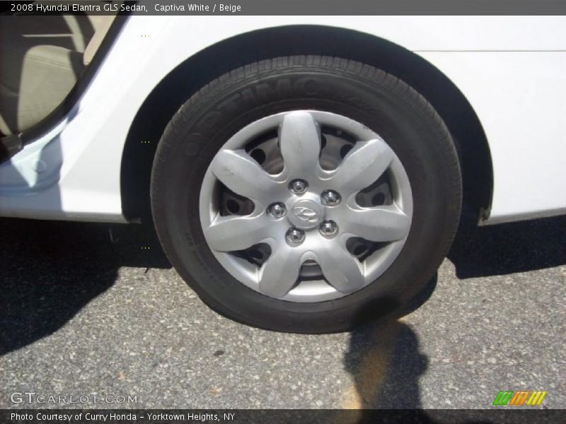 Captiva White / Beige 2008 Hyundai Elantra GLS Sedan