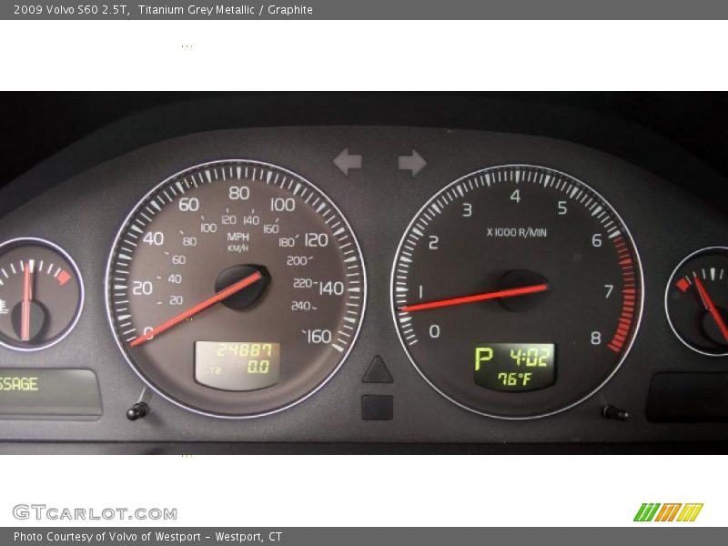 Titanium Grey Metallic / Graphite 2009 Volvo S60 2.5T