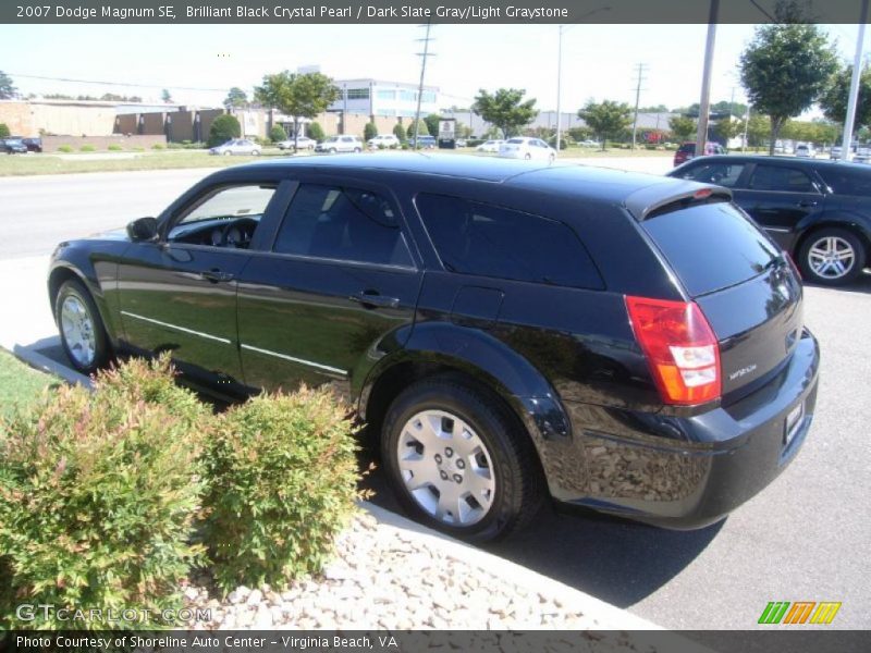 Brilliant Black Crystal Pearl / Dark Slate Gray/Light Graystone 2007 Dodge Magnum SE