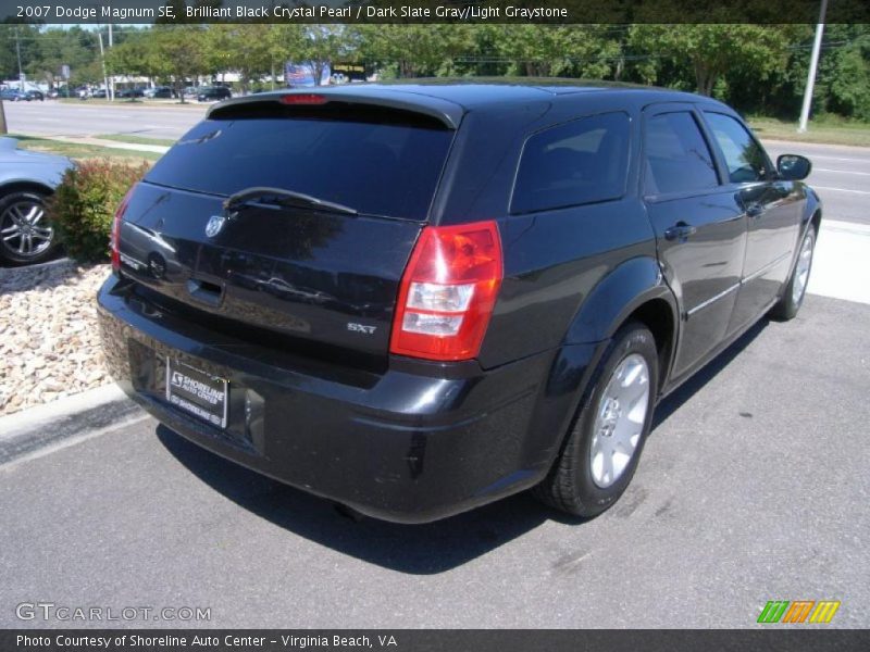 Brilliant Black Crystal Pearl / Dark Slate Gray/Light Graystone 2007 Dodge Magnum SE