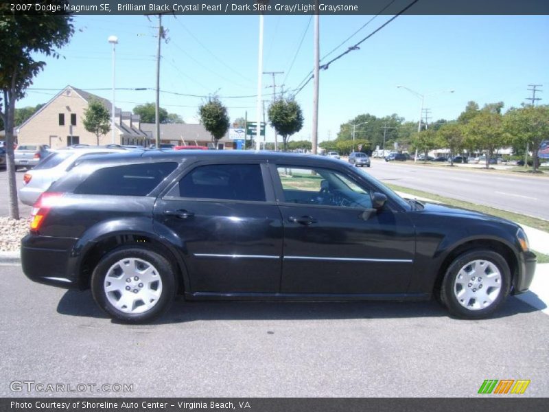 Brilliant Black Crystal Pearl / Dark Slate Gray/Light Graystone 2007 Dodge Magnum SE