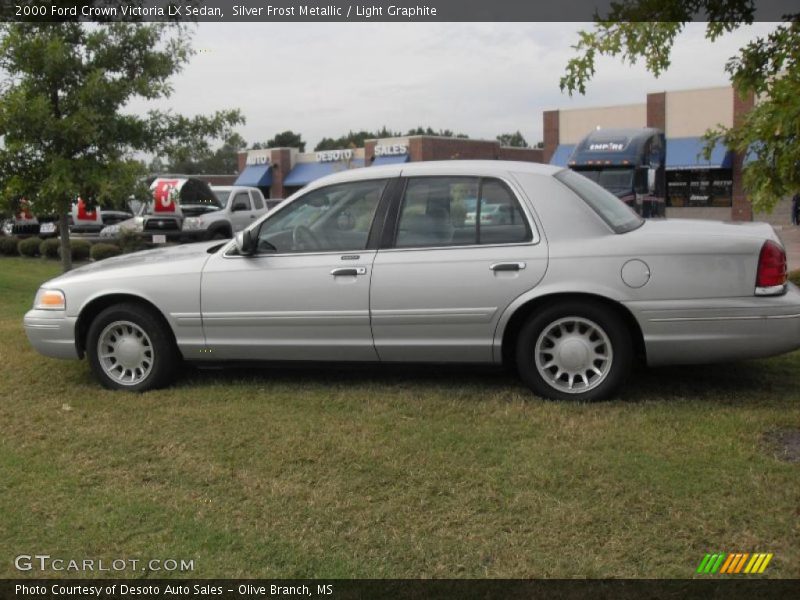 Silver Frost Metallic / Light Graphite 2000 Ford Crown Victoria LX Sedan