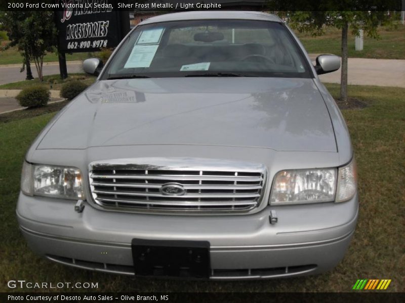 Silver Frost Metallic / Light Graphite 2000 Ford Crown Victoria LX Sedan