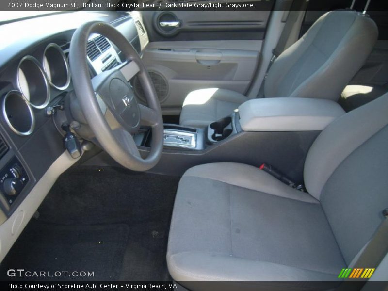 Brilliant Black Crystal Pearl / Dark Slate Gray/Light Graystone 2007 Dodge Magnum SE