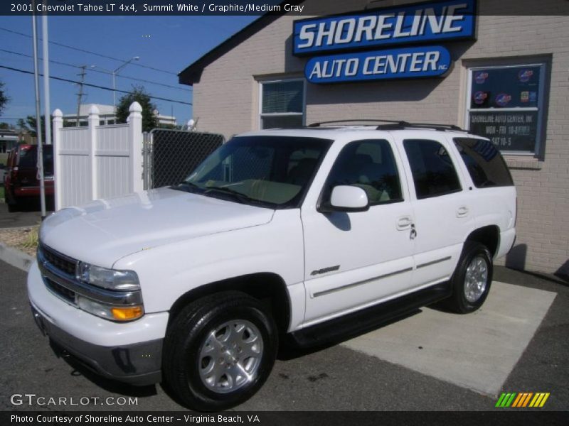 Summit White / Graphite/Medium Gray 2001 Chevrolet Tahoe LT 4x4