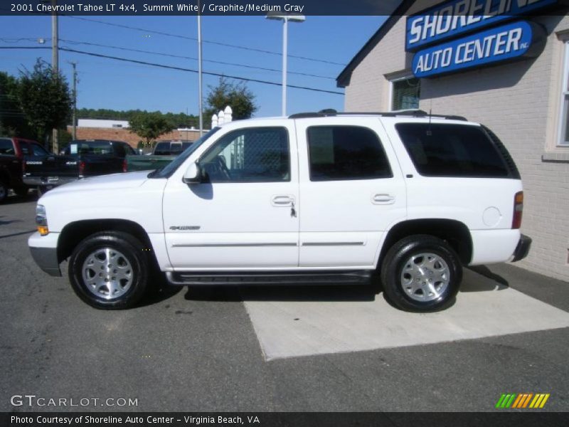 Summit White / Graphite/Medium Gray 2001 Chevrolet Tahoe LT 4x4