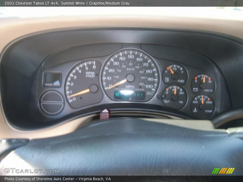 Summit White / Graphite/Medium Gray 2001 Chevrolet Tahoe LT 4x4