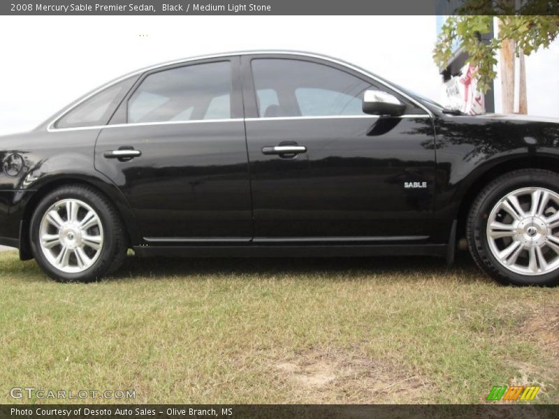 Black / Medium Light Stone 2008 Mercury Sable Premier Sedan