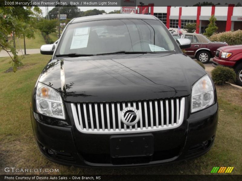 Black / Medium Light Stone 2008 Mercury Sable Premier Sedan